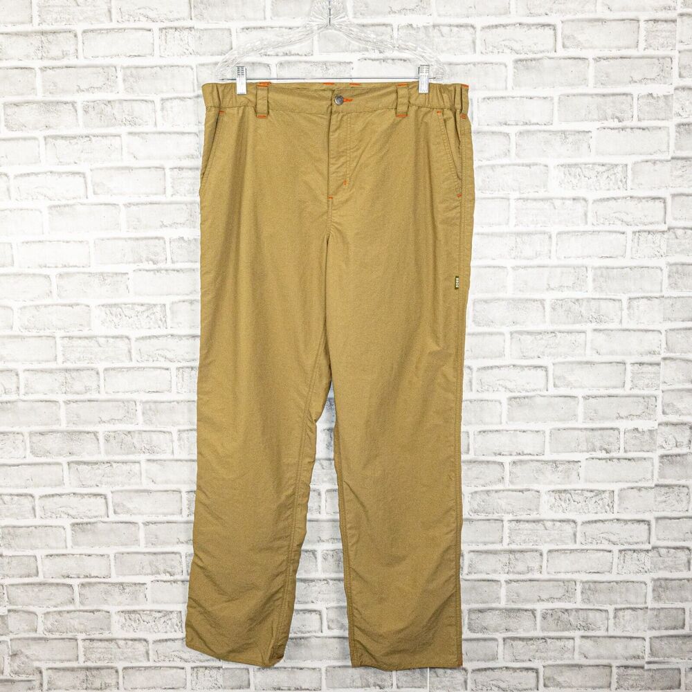 HOWLER BROS Horizon Hybrid Pants in Khaki tan Nylon Men's Size XL